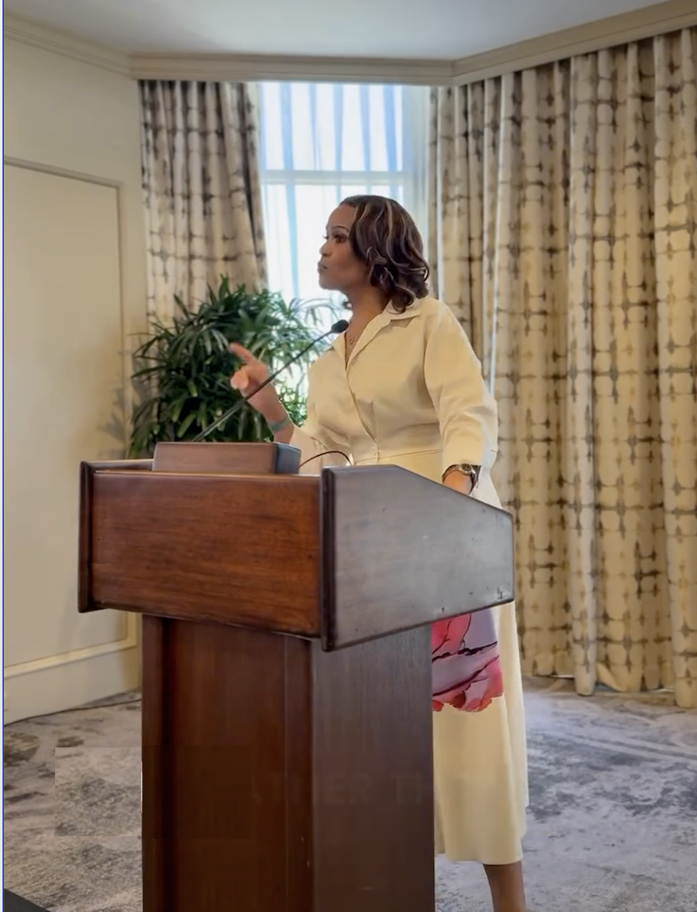 Sandra Diggs-Miller speaking at a live event